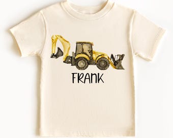 Personalized Construction Shirt, Equipment Shirt, Truck Kids Shirt, Dump Truck Shirt, Toddler Shirt, Boys Shirt, Construction Kids Shirt