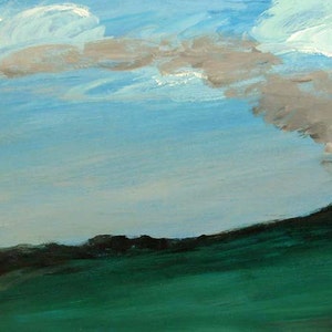 Fire painting - Landscape painting - Fire Line - Acrylic painting - Wildfire - Wall art - Painting on wood - Original art