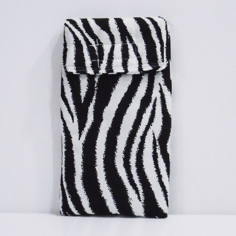 Zebra phone case Cell phone case Sunglasses case Fabric phone pouch Fabric phone case Cosmetics case Glasses case Smartphone image 1