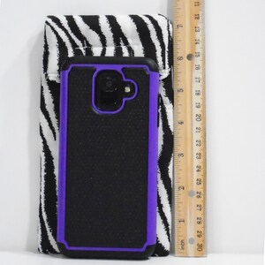 Zebra phone case Cell phone case Sunglasses case Fabric phone pouch Fabric phone case Cosmetics case Glasses case Smartphone image 2