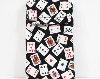 Cards cell phone case, glasses case, smartphone case, cloth phone case, fabric case, fabric pouch, cosmetic case, phone pouch, playing cards