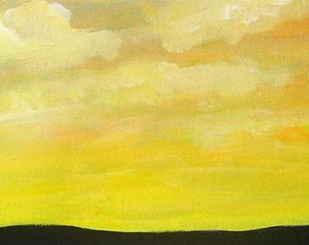 Sunrise painting - Sunrise - Original acrylic painting on canvas - Cloud painting - Original art - Wall art - Sky painting - Landscape