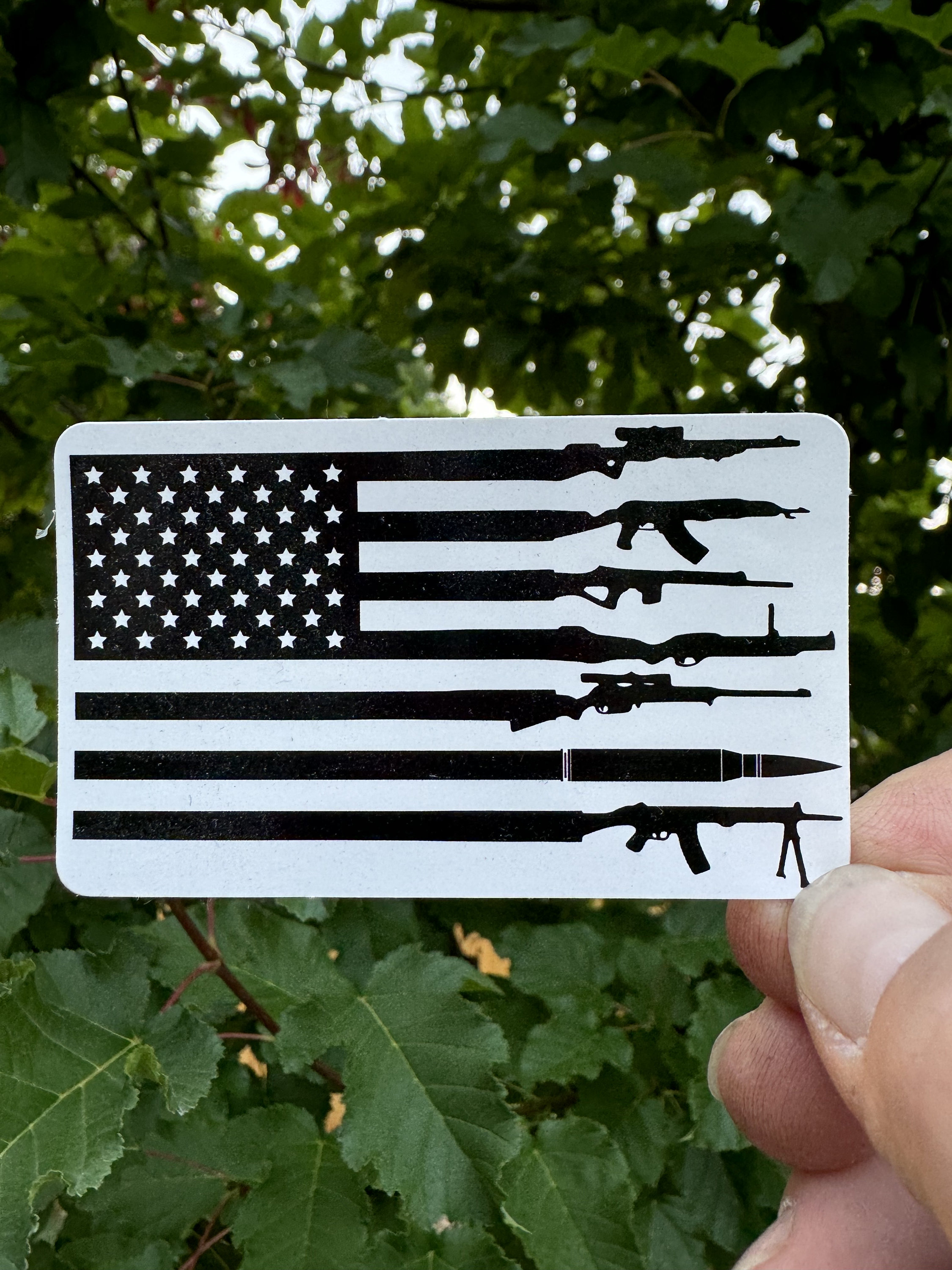 American Flag Rifle Stripe Vinyl Decal, Patriotic 2A Supporter - Etsy
