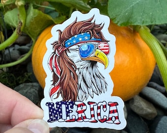 Patriotic Eagle Sticker | 'Merica USA Vinyl Decal