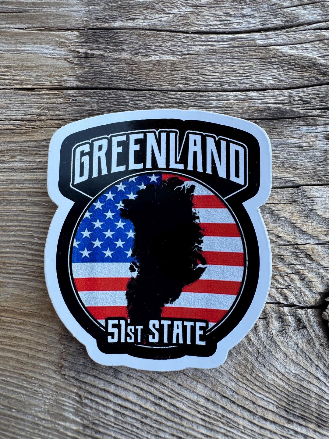 Greenland 51st State Sticker | Political Satire Vinyl Decal | Funny ...