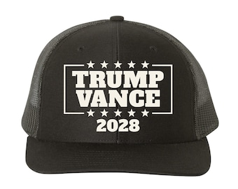 Gorra Trump Vance 2028 / Gorra con declaración política / Gorra ajustable conservadora / Gorra de béisbol estilo elección patriótica