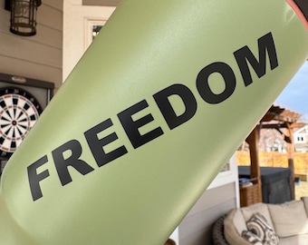 Calcomanía de vinilo Freedom / Calcomanía patriótica Freedom / Brilla en la oscuridad - Calcomanía Freedom / Calcomanía de pared para ventana de auto y portátil