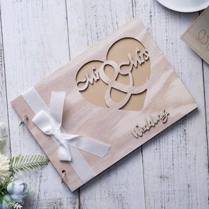 Personalized Wedding Guest Book, Custom Wedding Photo Album, Wood Guest Book, Wedding Decor, Wedding Sign book