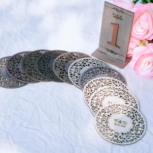 Wooden Wedding Coasters, Personalized Gift Coaster Favors, Wedding Favors in Bulk, Wedding Coasters Gift, Bulk Wedding Favors