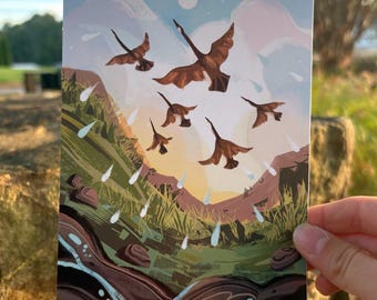 Wild Geese Print [Mary Oliver Print]