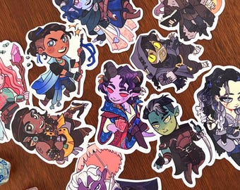Critical Role Mighty Nein Chibi STICKERS