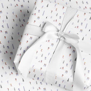 Carta da regalo per lo sci di montagna Carta da regalo per le feste Carta da regalo per sciatori di montagna Carta da regalo elegante per Natale Carta da regalo natalizia Carta da regalo