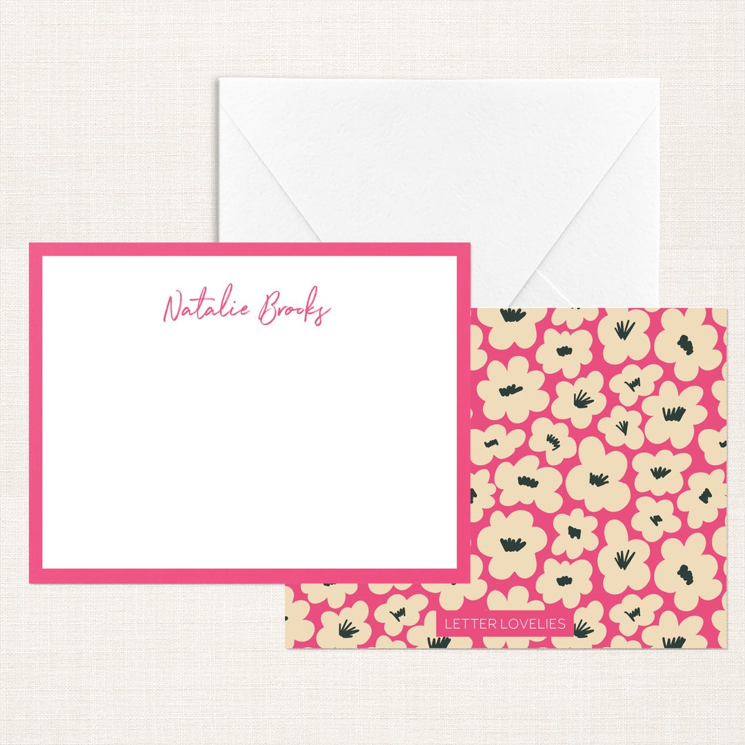 Personalized Stationery | Set of Notecards | Custom Note Cards | Thank ...