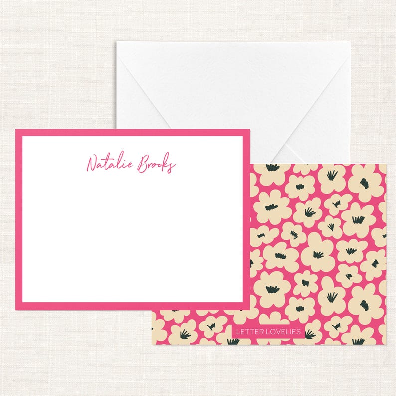 Personalized Stationery | Set of Notecards | Custom Note Cards | Thank ...