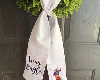 Auburn Wreath Sash