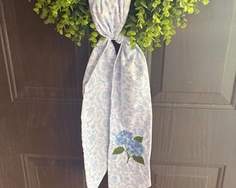 Hydrangea Wreath Sash