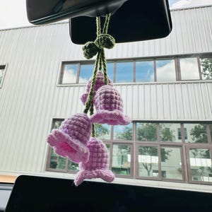 Hanging Car Accessory,Cute Car Decor, Crochet Car Mirror Hanging