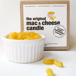 ORIGINAL CANDLE Mac and Cheese Noodles with Ramekin unscented image 3
