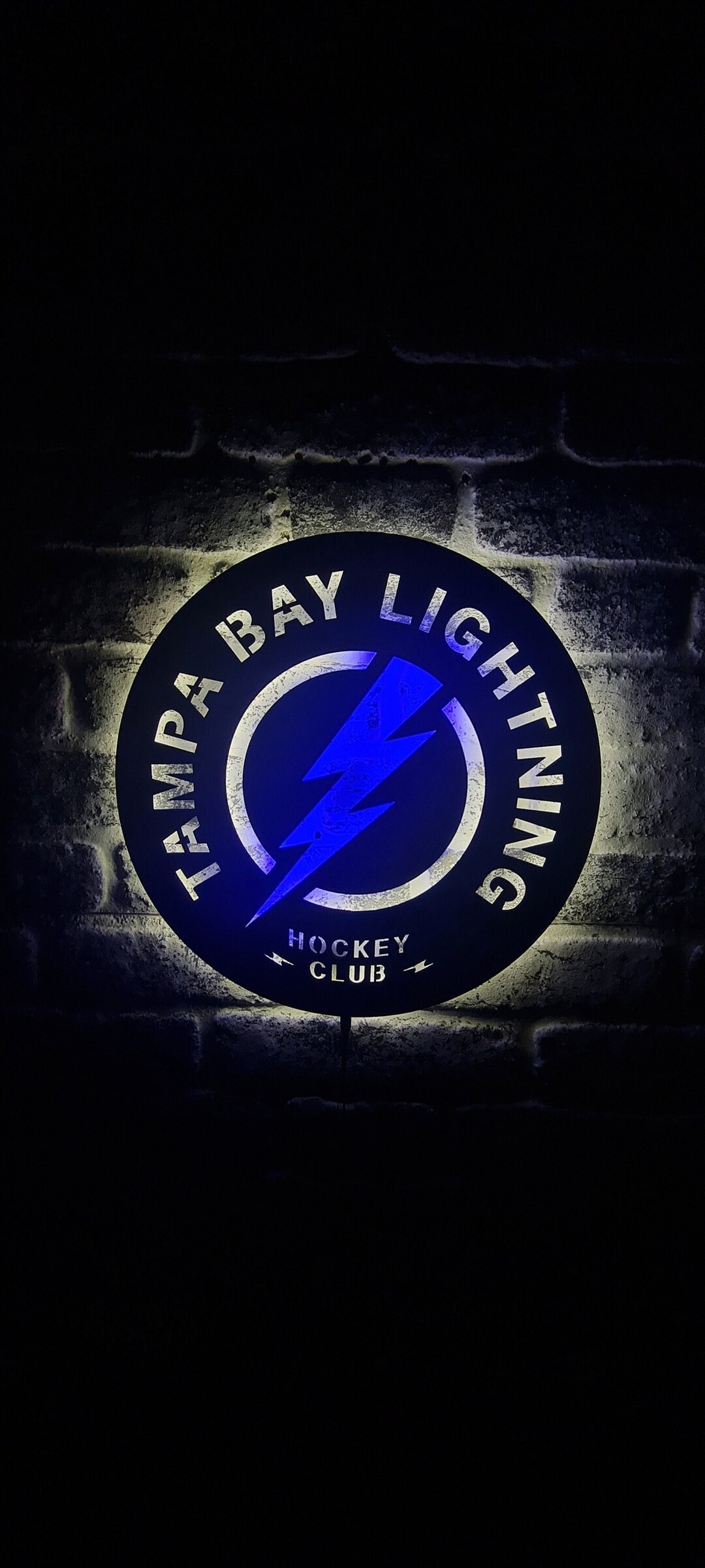 Tampa Bay Lightning LED Lighted Sign, Illuminated Sleek Wall Decor ...