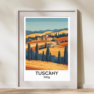Tuscany Italy Print, Italy Poster, Travel Poster, Travel Print, Tuscany Art Print, Travel Gift, Italy Gift, Home Decor, Wall Art, Painting