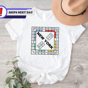 New York Monopoly Shirt, New York Tee, Carrie New York Monopoly Shirt, Trendy Shirt, And Just Like That Crewneck T-shirt