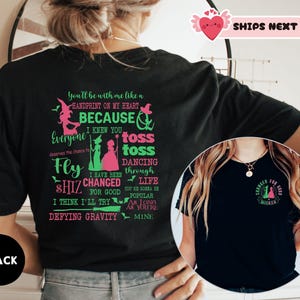 Wicked Change For Good Shirt, Defy Gravity Broomstick Magic Wand, Wizard Movie Fan Shirt, Wicked Musical Fan Gift, Wizard of Oz Tshirt