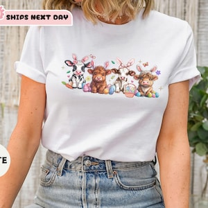 Easter Cow Shirt, Funny Easter Shirt, Heifer Easter Day Shirt, Gift For Easter, Easter Animal Shirt, Cute Easter Shirt, Gift for Easter