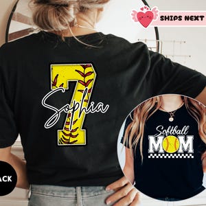 Custom Baseball Mom Shirt, Personalized Baseball Shirt, Gift for Mom, Game Day Shirt, Baseball Mom Hoodie, Baseball Season Shirt