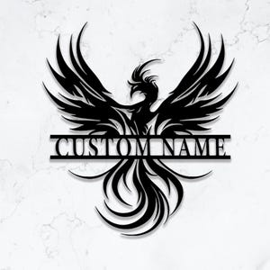 Phoenix Metal Wall Art, Custom Phoenix Metal Wall Decor, Phoenix Metal Sign, Phoenix Metal Wall Hangings, Home Decor Artwork, 8-24 Inch