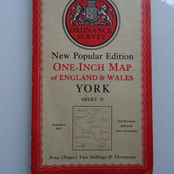 Ordnance Survey Map York 1947