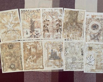 Pagine di replica del libro di incantesimi di magia pratica Vol II ~ per il Libro delle Ombre, Grimorio