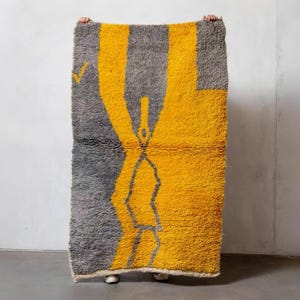 60% OFF Moroccan Style Shag Rug - Plush Handwoven Rug - Custom Size, Neutral Colors - Soft Texture - Bohemian Living Room Rug