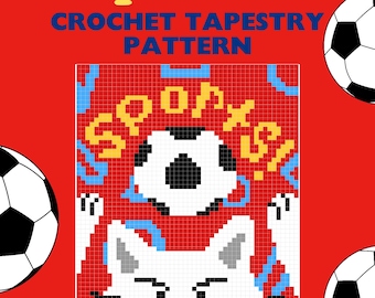 Cativities:Sports! Crochet Tapestry Pattern