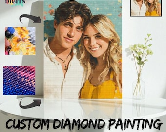 Custom Diamond Painting kit, 5D Custom Diamond Art From Your Photo, Personalized Diamond Dotz Kit, Diy Diamond Art Gift For Any Occasion