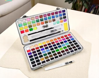 Watercolor Painting Set For Adults, Artist Watercolor Kit With Brush and Pencil, Complete Painting Kit, Creative Gift For Watercolor Lovers