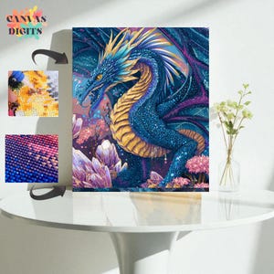 Fantasy Dragon Diamant Malerei Kit, Diamant Malerei für Fantasy-Liebhaber, 5D Diamant Kunst Leinwand Kit für Erwachsene, Diy Fantasy Wohnkultur Geschenk