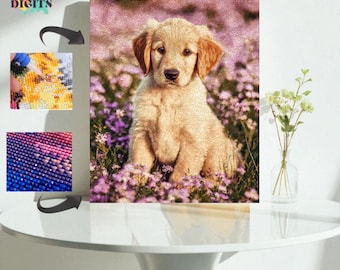 YSCOLOR Diamond Painting Kit Di Pittura Diamante 5D Per Adulti Beagles Dog Diamond Arts Craft 30x40cm