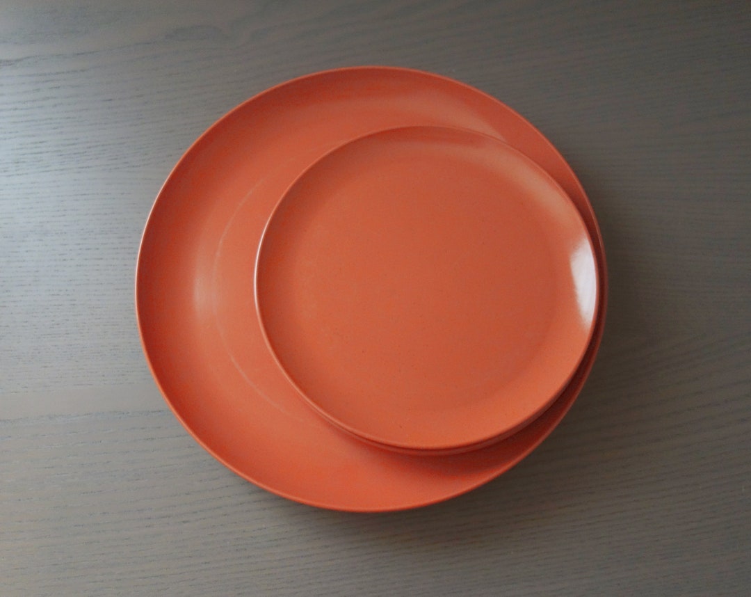 Vintage Melmac Plates, as Is, Scratched, Set of Seven, Three 10 Dinner