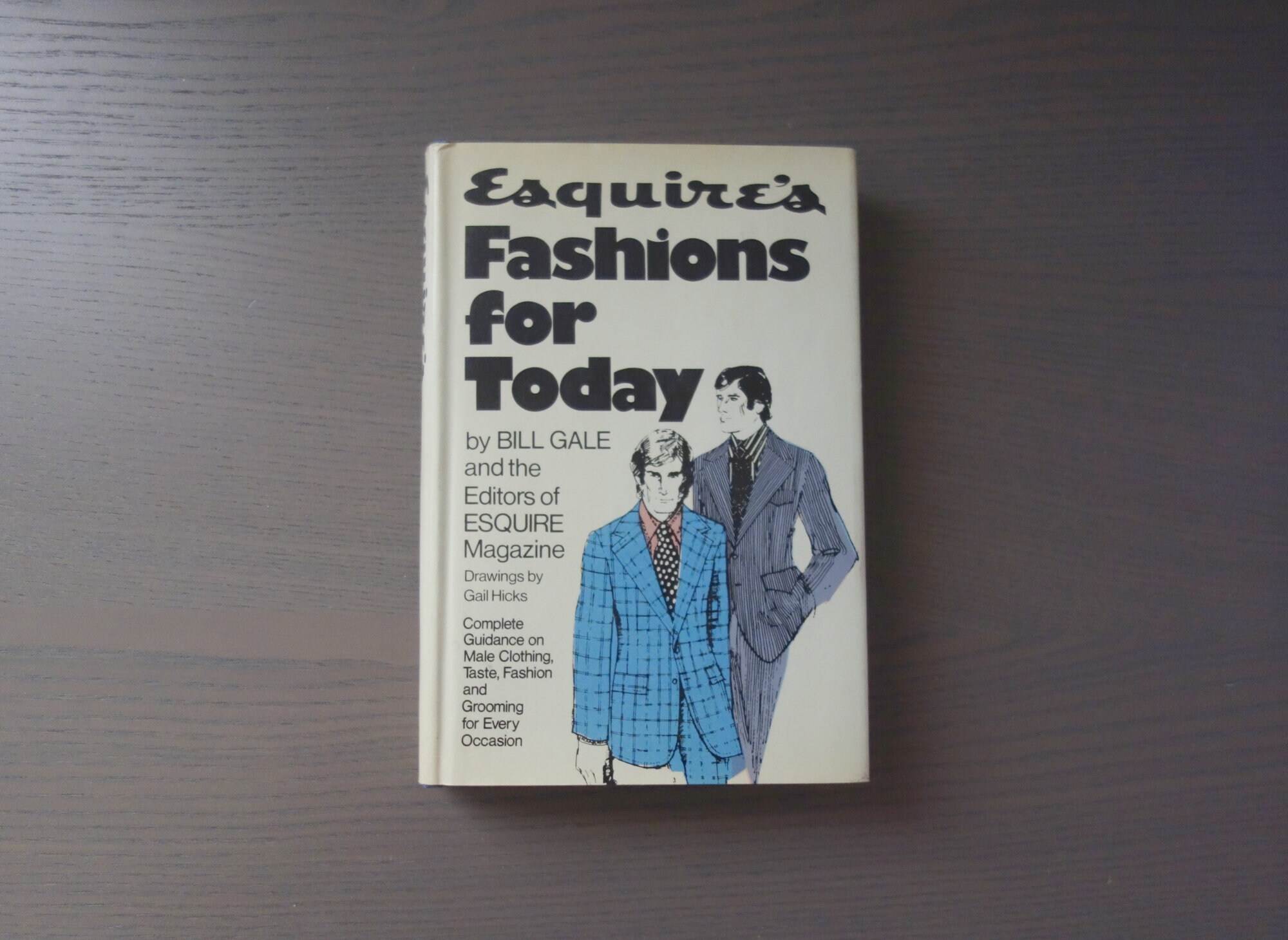 Vintage Men's Fashion Book, 1973 Hardcover With Damaged (see