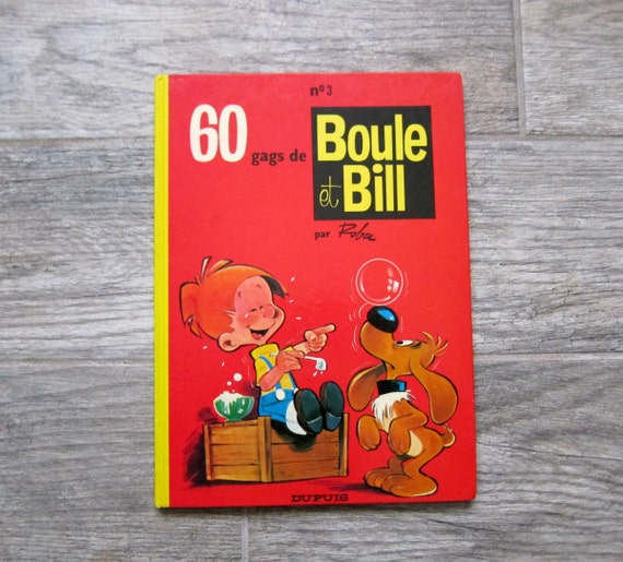 Boule Et Bill French Comic Book 1984 Hardcover Edition Of 60 Gags De Boule Et Bill No 3 In French Bandes Dessinees En Francais No Dj - 