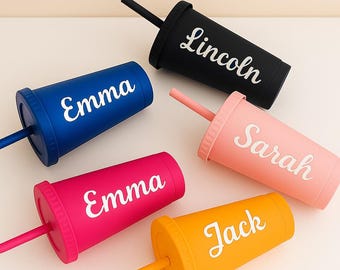 Custom Name Cold Cup with Straw and Lid – 24oz Name Cup, Bridesmaid  gifts, Bachelor/Birthday Party, Wedding Gifts, Gift for Women/Men
