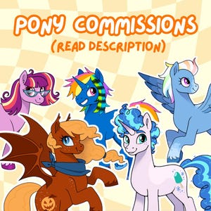 Comisión de pony oc ponysona de cuerpo completo DIGITAL: ¡lea la descripción!