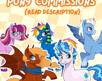 DIGITAL fullbody pony oc ponysona commission -- read description!