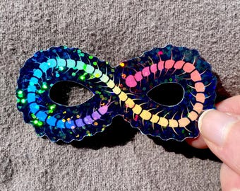 neurodiversity autism pride centipede die cut sticker - holographic