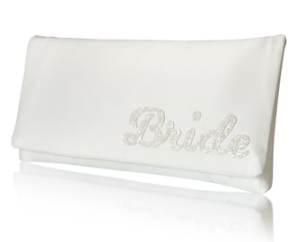 BRIDE wedding day bridal clutch purse