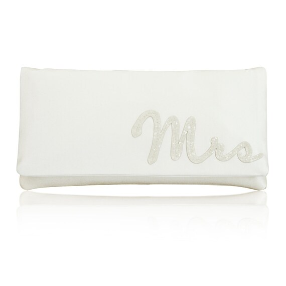 mrs bridal clutch