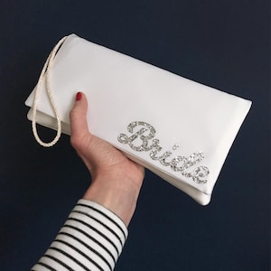 BRIDE wedding day bridal clutch purse