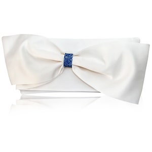 Cartera de novia con lazo de satén Elige tu color QUINN