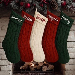 2025 Embroidered Christmas Stocking, Personalized Family Christmas Stockings, Xmas Family Gifts, Holiday Decor, Custom Christmas Stockings