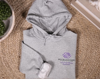 Embroidered Custom Logo Hoodie, Personalized Company Logo Sweatshirt, Embroidery Business Logo Outfit, Sports Team Clothing, Custom Gifts